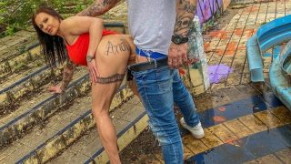 Horny German Milf Gets Her Ass Fucked In A Lost Place