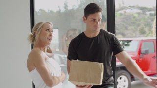 Hot Blonde Milf Seduces The Delivery Guy